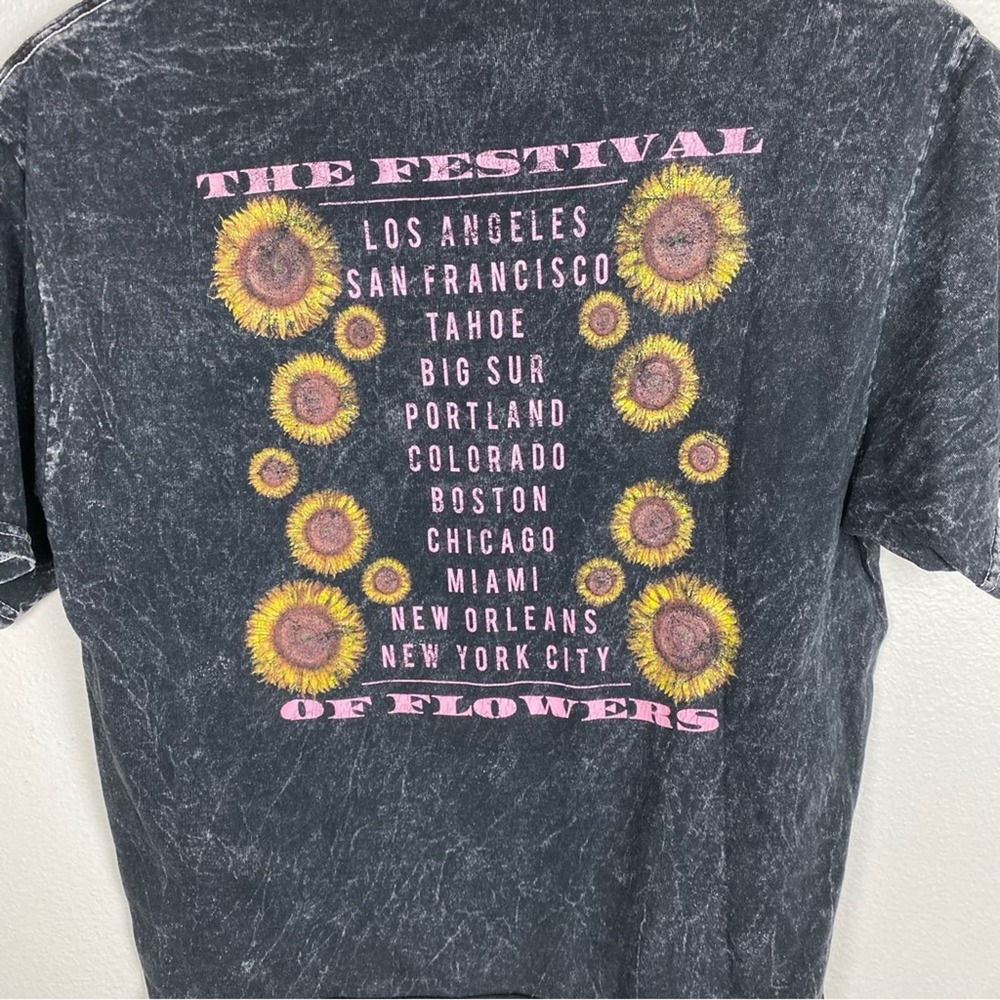 Fifth Sun Flower Fest Crop Tee Shirt sz S - Picture 5 of 5